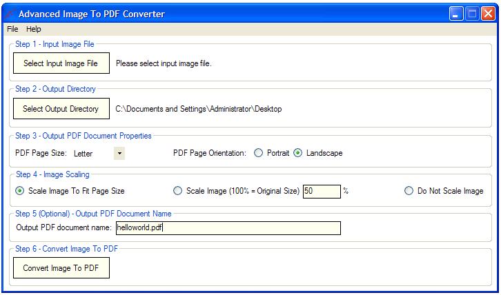 Advanced Image To PDF Converter