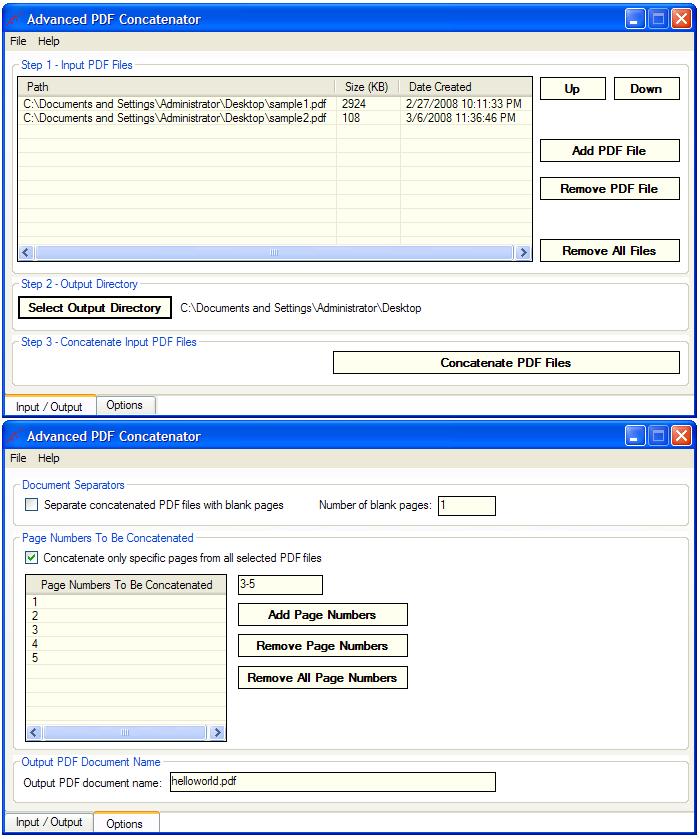 Advanced PDF Concatenator