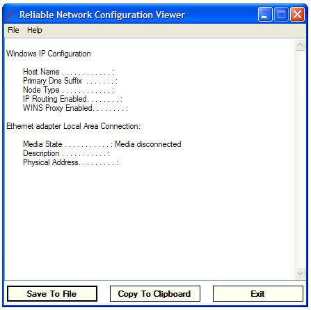 Reliable Network Configuration Viewer